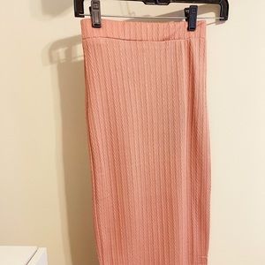 Pink high waisted skirt
